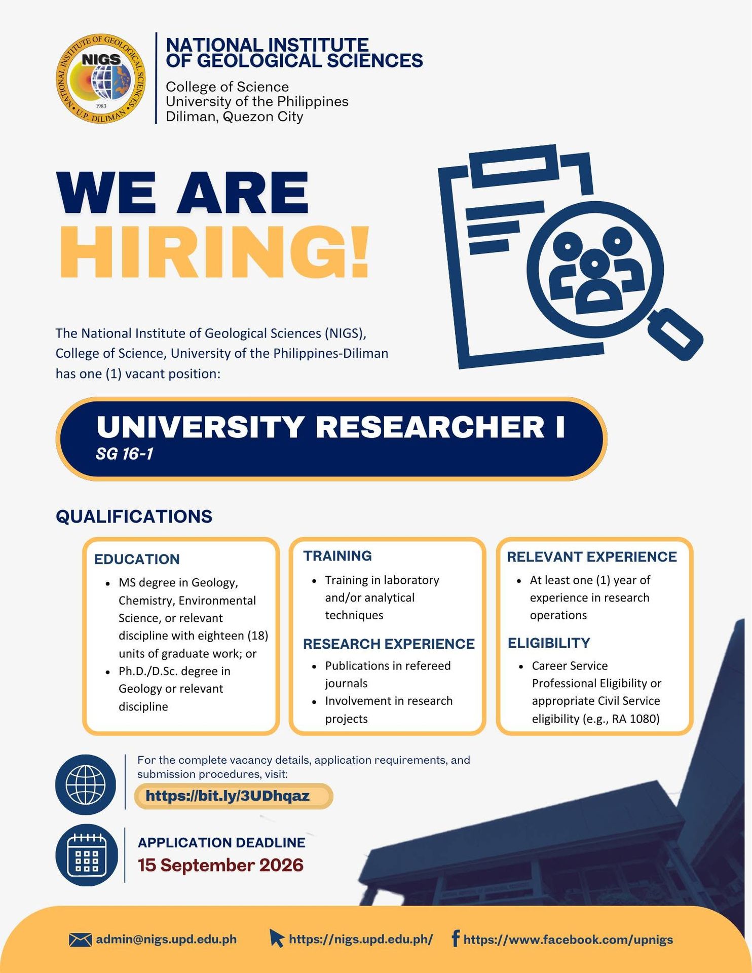 University Researcher I